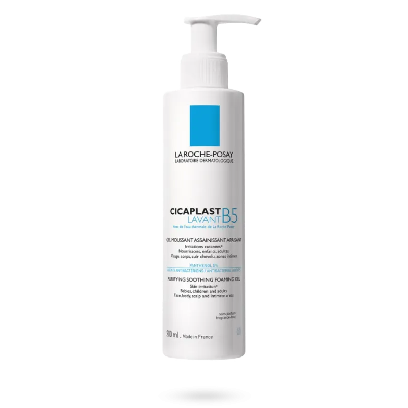 Cicaplast lavant B5 gel moussant La Roche Posay - Flacon de 200 ml