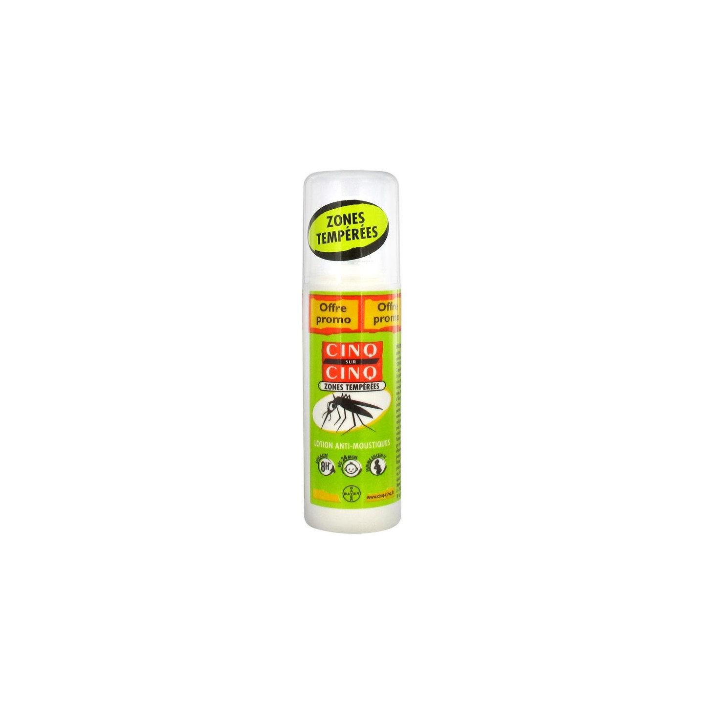 Cinq sur Cinq Lotion Anti-moustiques Zones Tempérées 100 ml