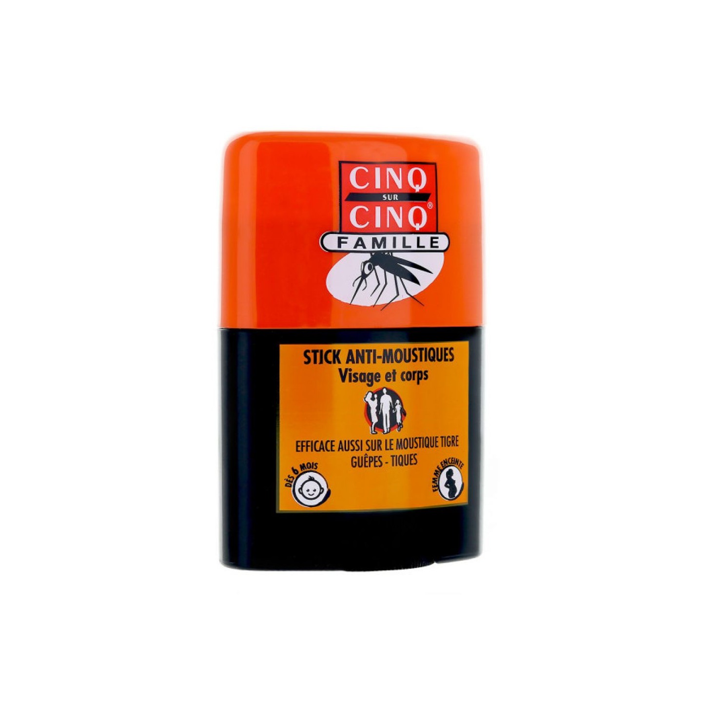 Cinq sur Cinq Stick famille Anti-moustiques visage et corps - 20ml