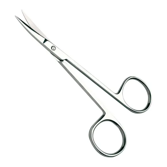 CISEAUX IRIDECTOMIE 115 MM - COURBES POINTUS