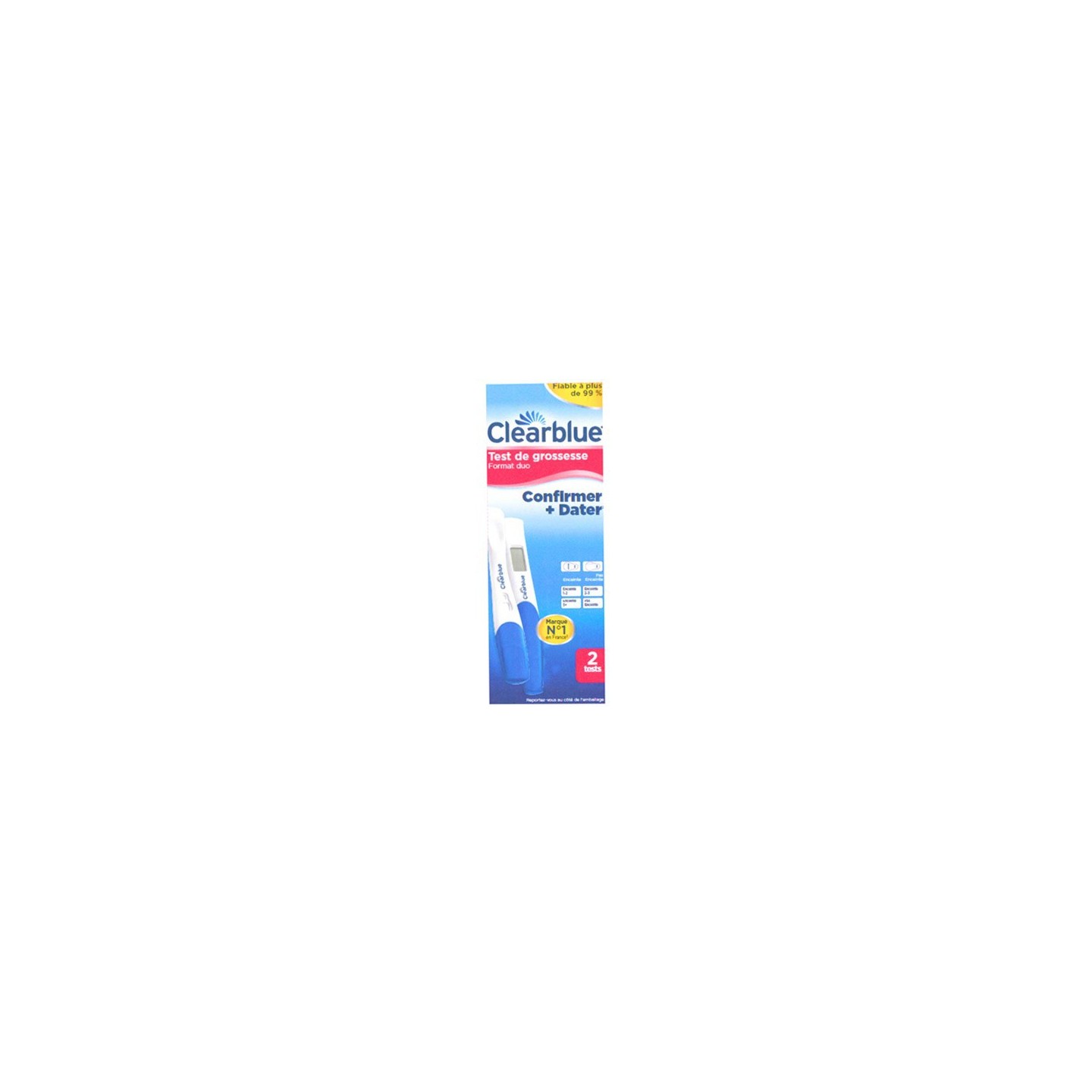 Clearblue test de grossesse confirmer + dateur 2 tests