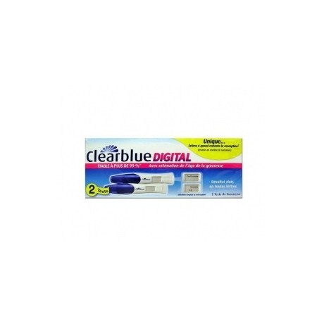 Clearblue Test de grossesse digital boite de 2 tests