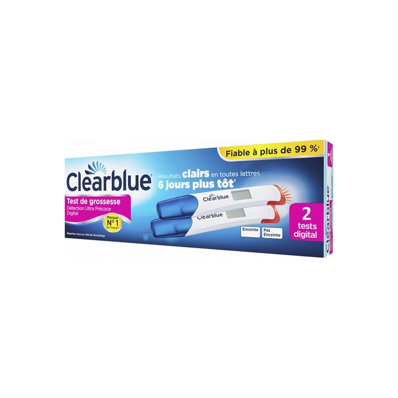 Pharmacie Bastille - Clearblue test de grossesse Ultra Précoce Digital 2 pièces