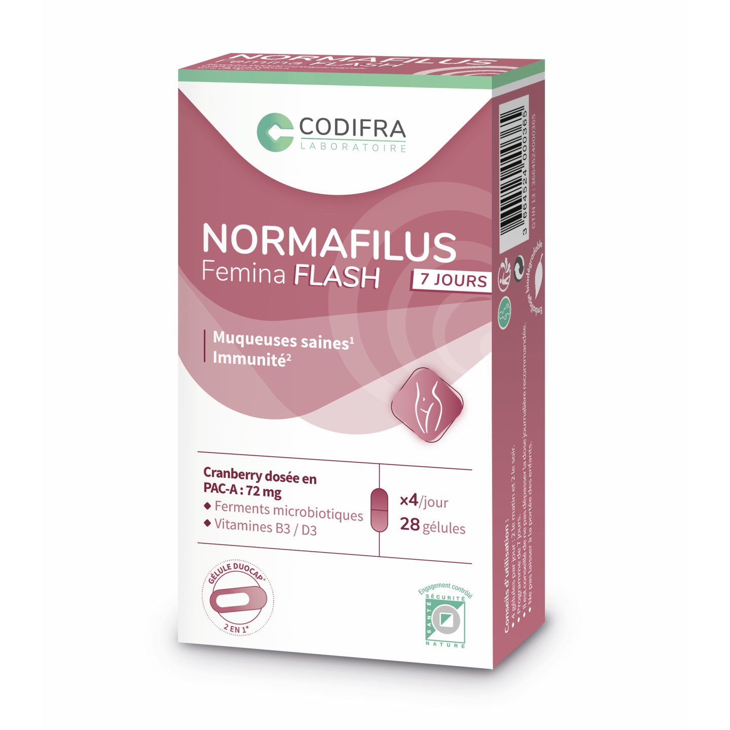 Codifra Normafilus Femina Flash - 28 gélules