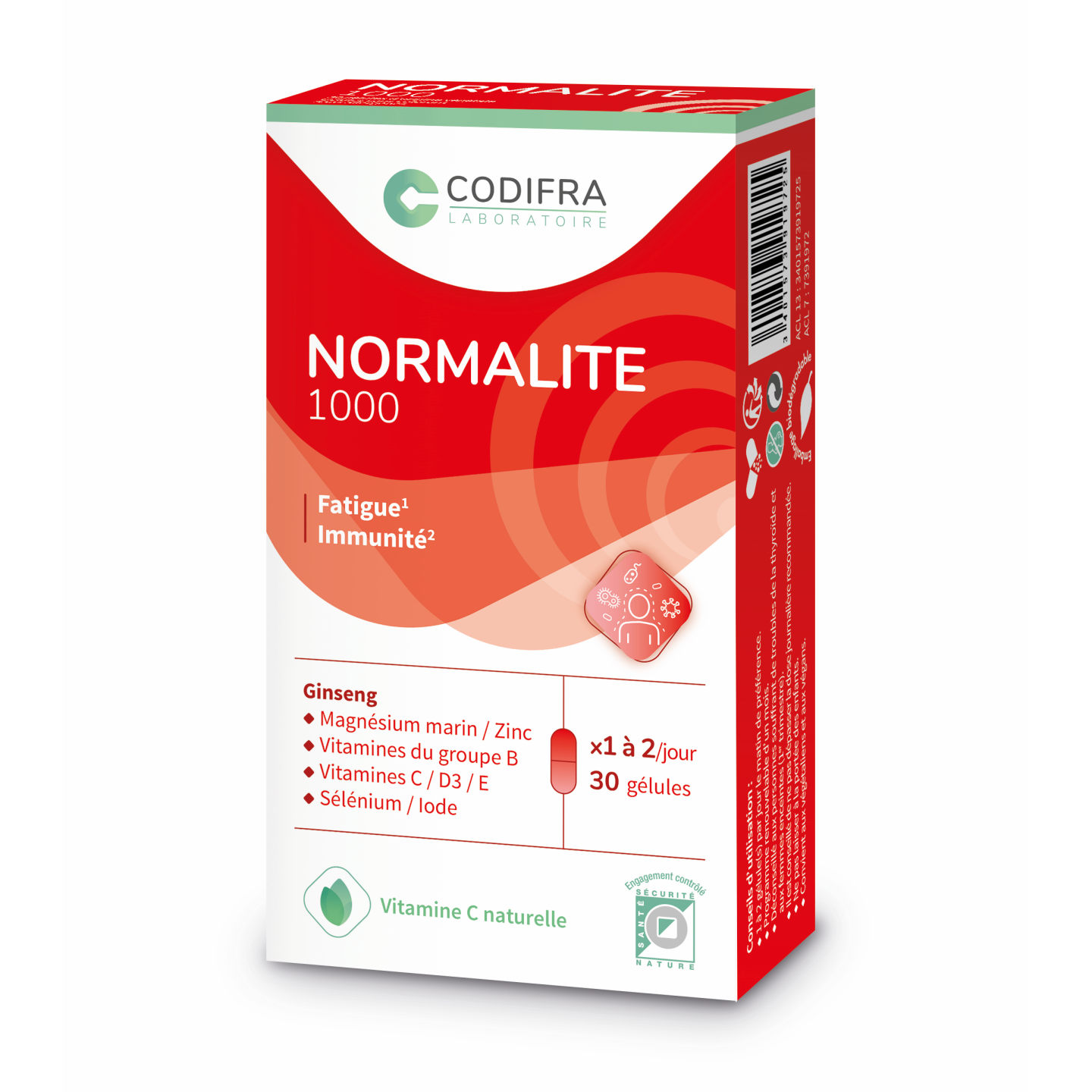 Codifra Normalite 1000 - 30 gélules