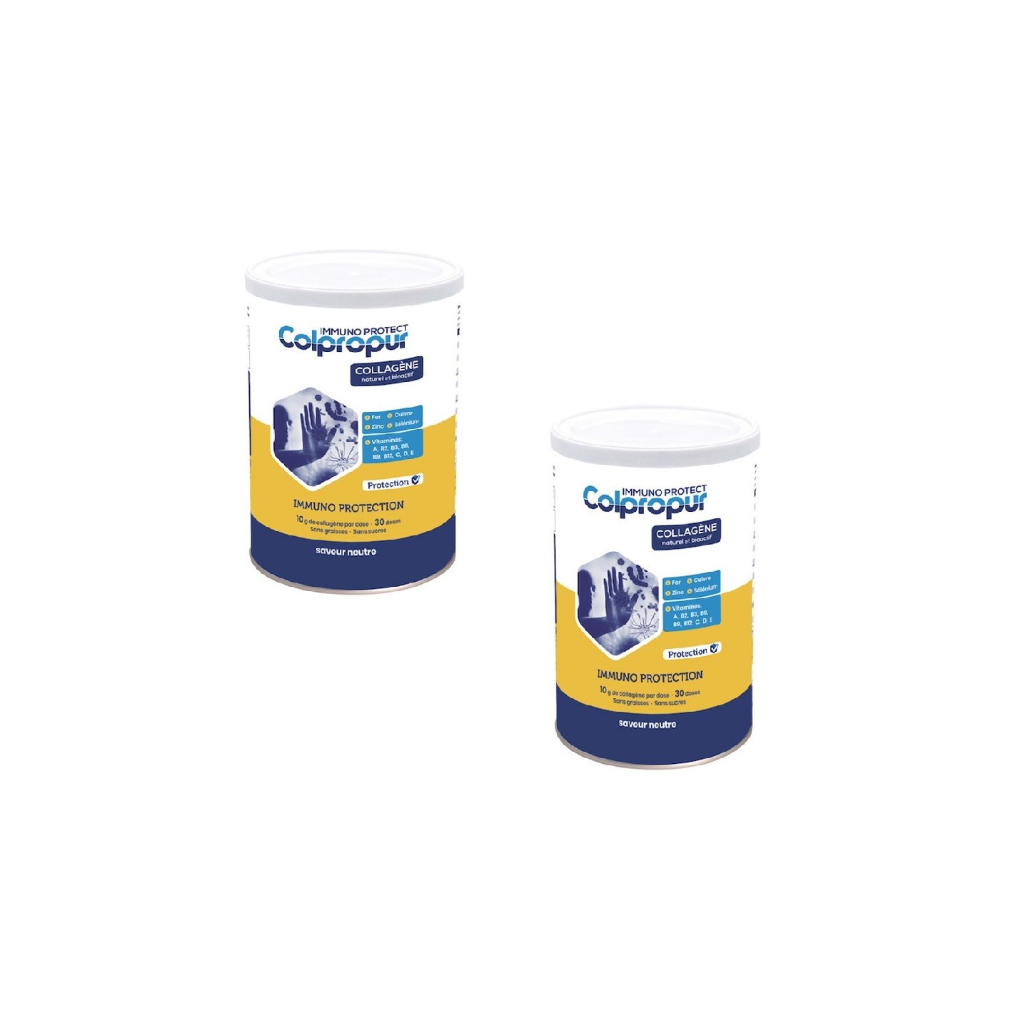 Colpropur Immuno Protect Collagène naturel - Lot de 2 x 300g