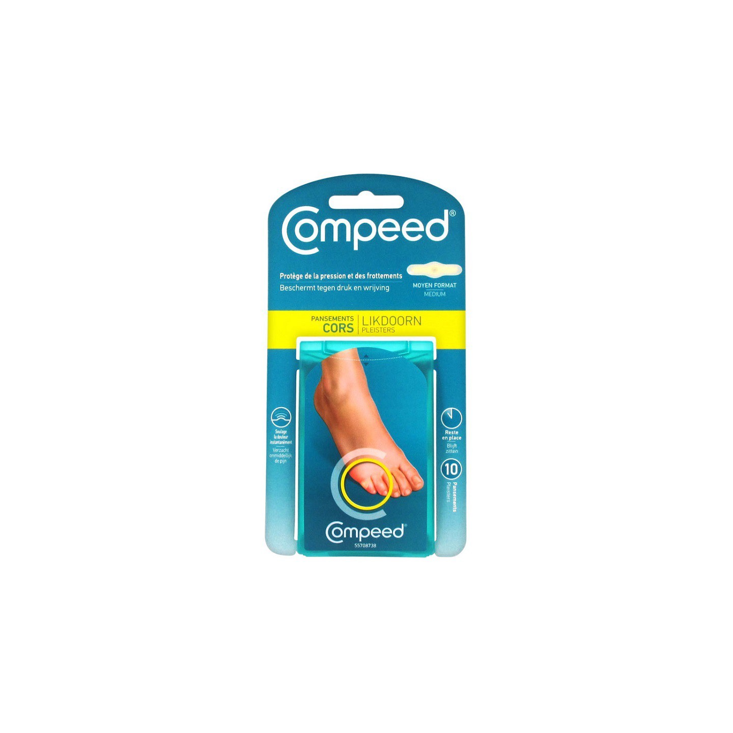 Compeed Cors moyen format - 10 pansements