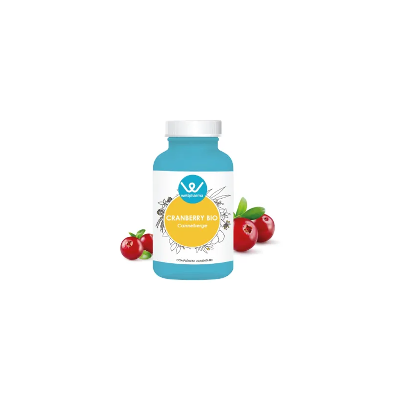 Complément alimentaire Cranberry BIO Wellpharma - 90 gélules