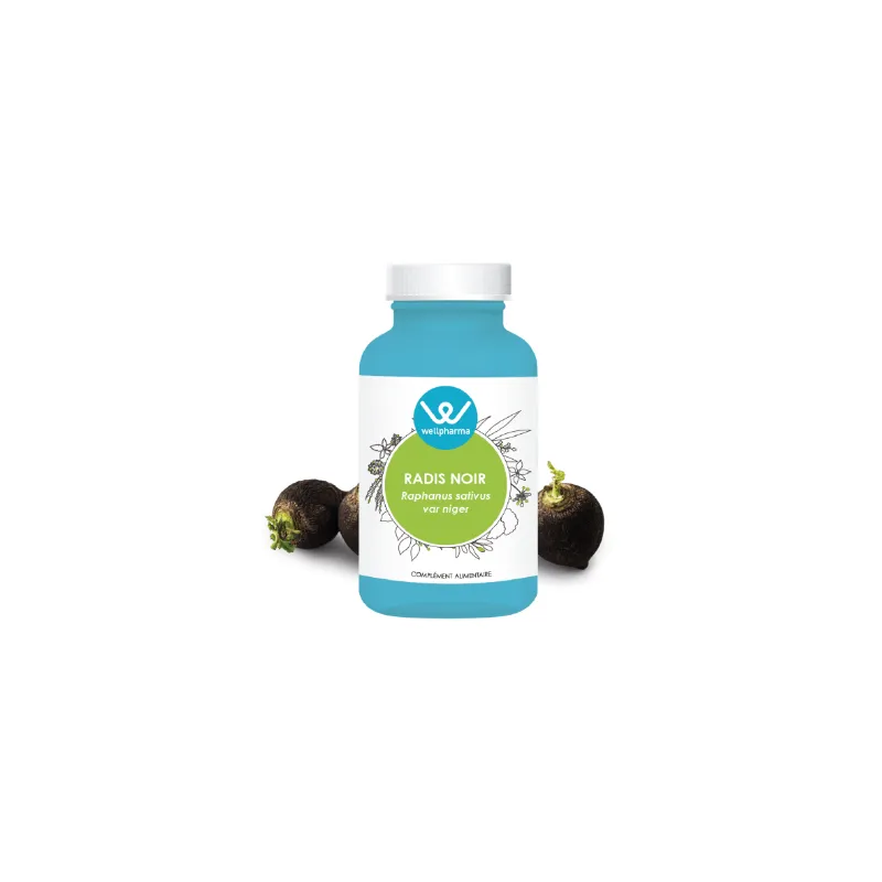 Compl&eacute;ment alimentaire Radis noir Wellpharma - 90 g&eacute;lules