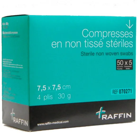 COMPRESSES NON TISSÉES STÉRILES RAFFIN