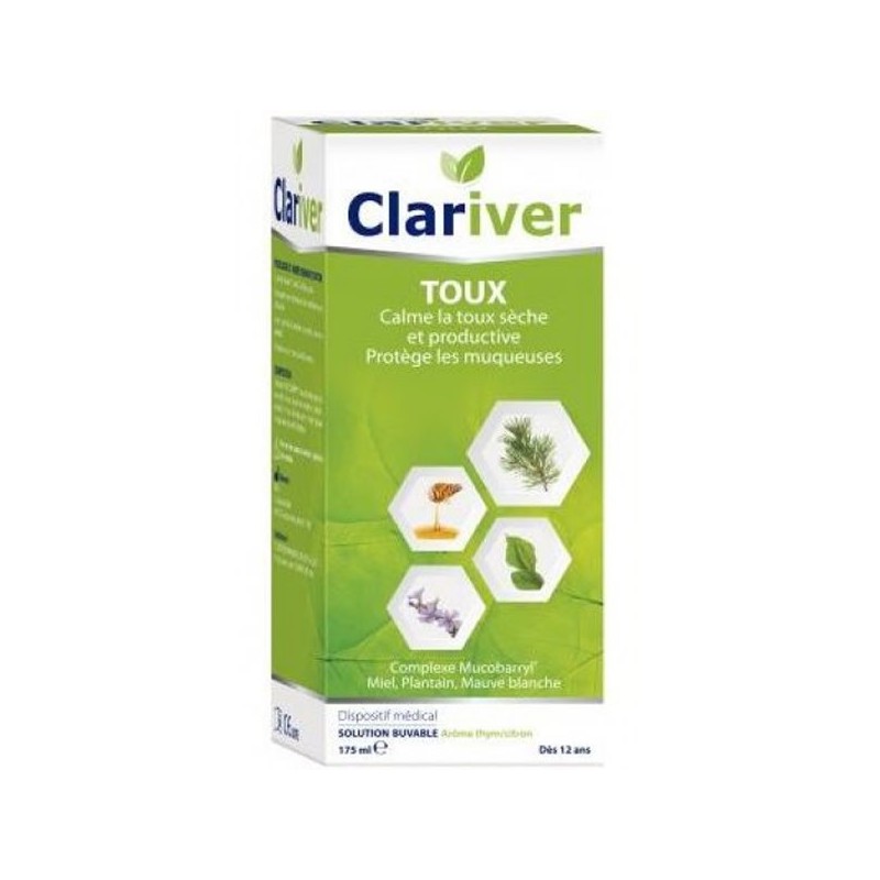 Pharmacie Bastille - Cooper clariver sirop toux sèche et productive 175ml