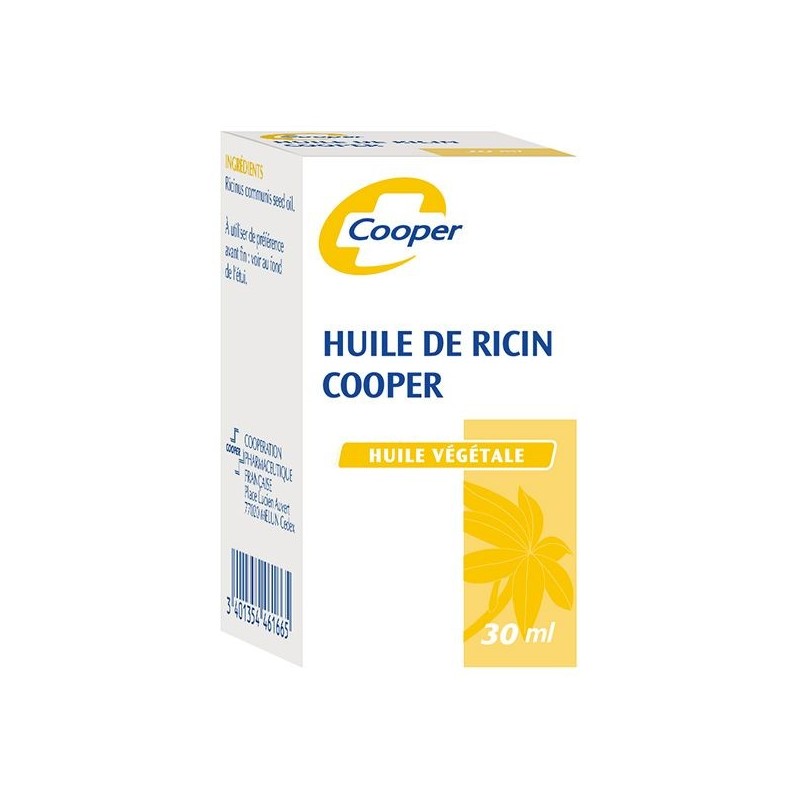 Pharmacie Bastille - Cooper Huile De Ricin Huile Végétale 30ml