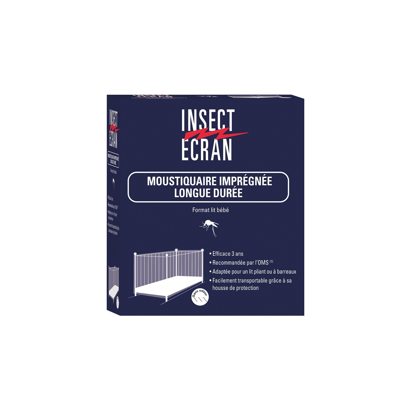 Cooper Insect Ecran moustiquaire imprégnée longue durée lit bébé