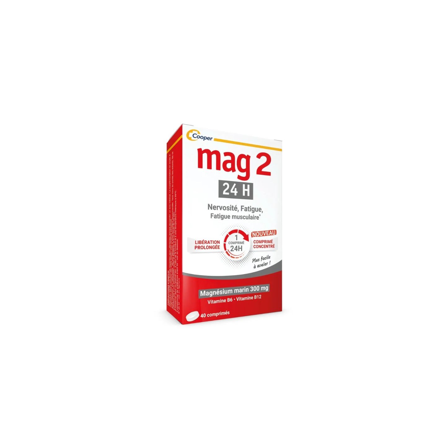 Cooper Mag 2 24h Magnesium Marin 300mg - 40 comprimés