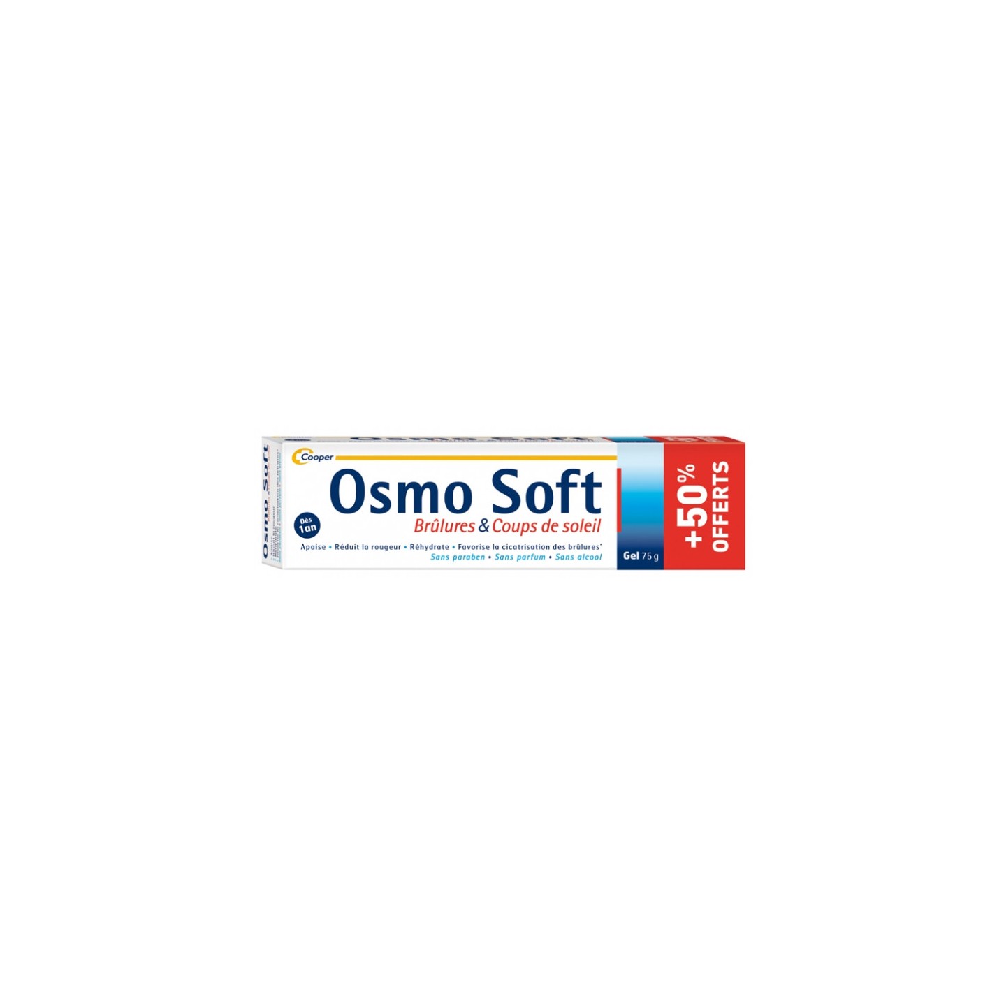 Cooper OsmoSoft Brûlures & coups de soleil - 75g dont 25g Offert