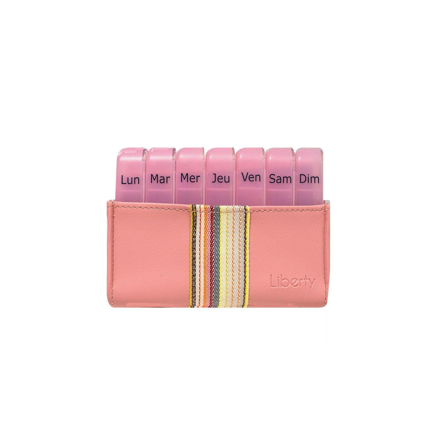Cooper Pilbox Liberty Pilulier hebdomadaire - Rose