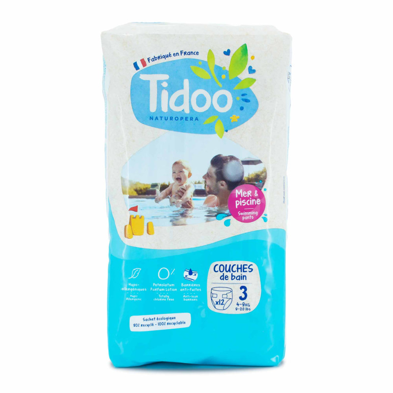 Couches Piscine & Mer écologiques Tidoo T3 | 4-9 kg