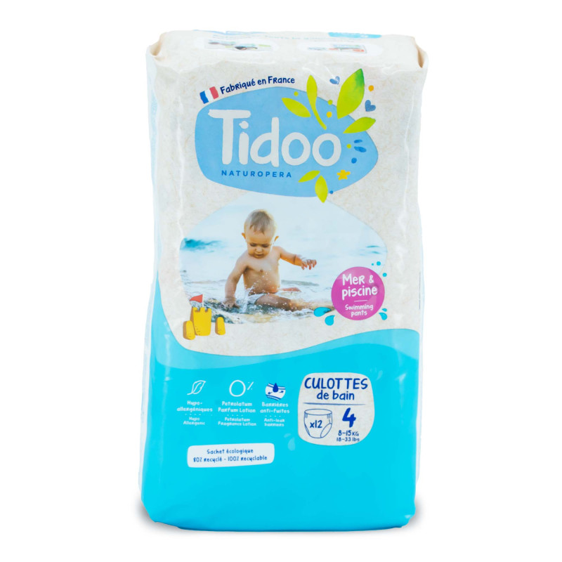Couches Piscine & Mer écologiques Tidoo T4 | 8-15 kg