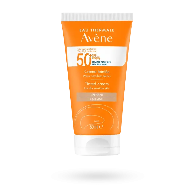 Crème teintée solaire Avène SPF 50+ - Tube 50 ml