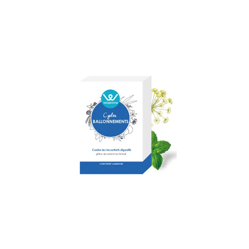 Cyalea Ballonnements Wellpharma inconforts digestifs - 60 gélules
