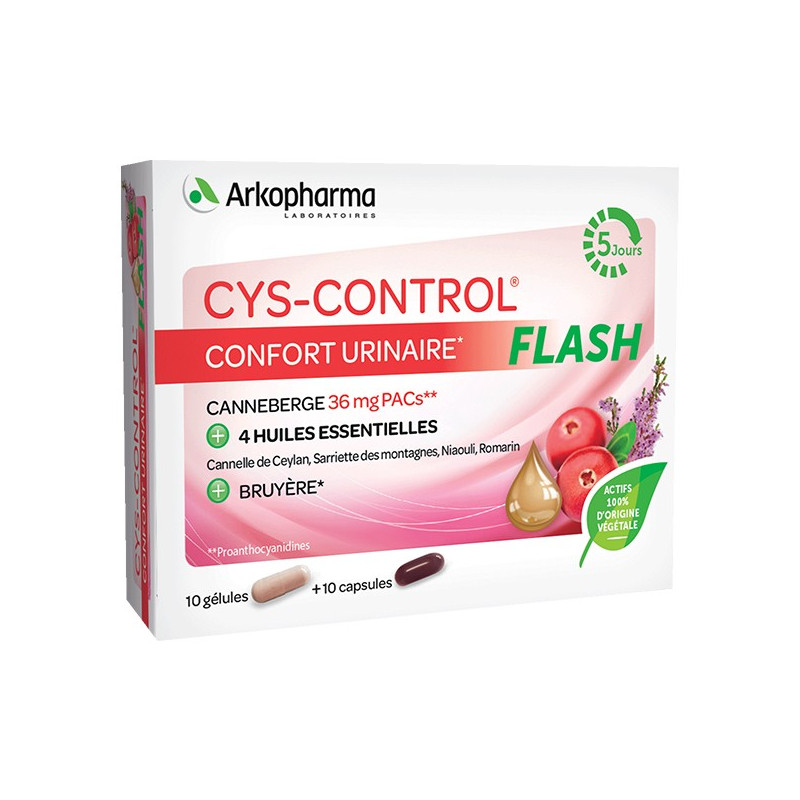 Arkopharma Cys-control Flash 20 Gélules