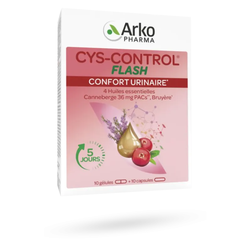 Cys-Control Flash confort urinaire Arkopharma - Canneberge