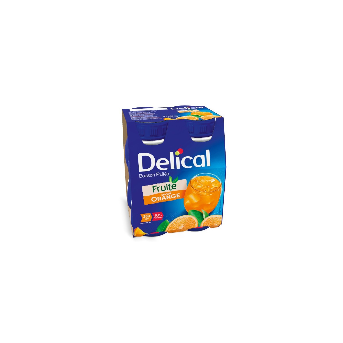 Delical Boisson fruitée orange - 4x200ml