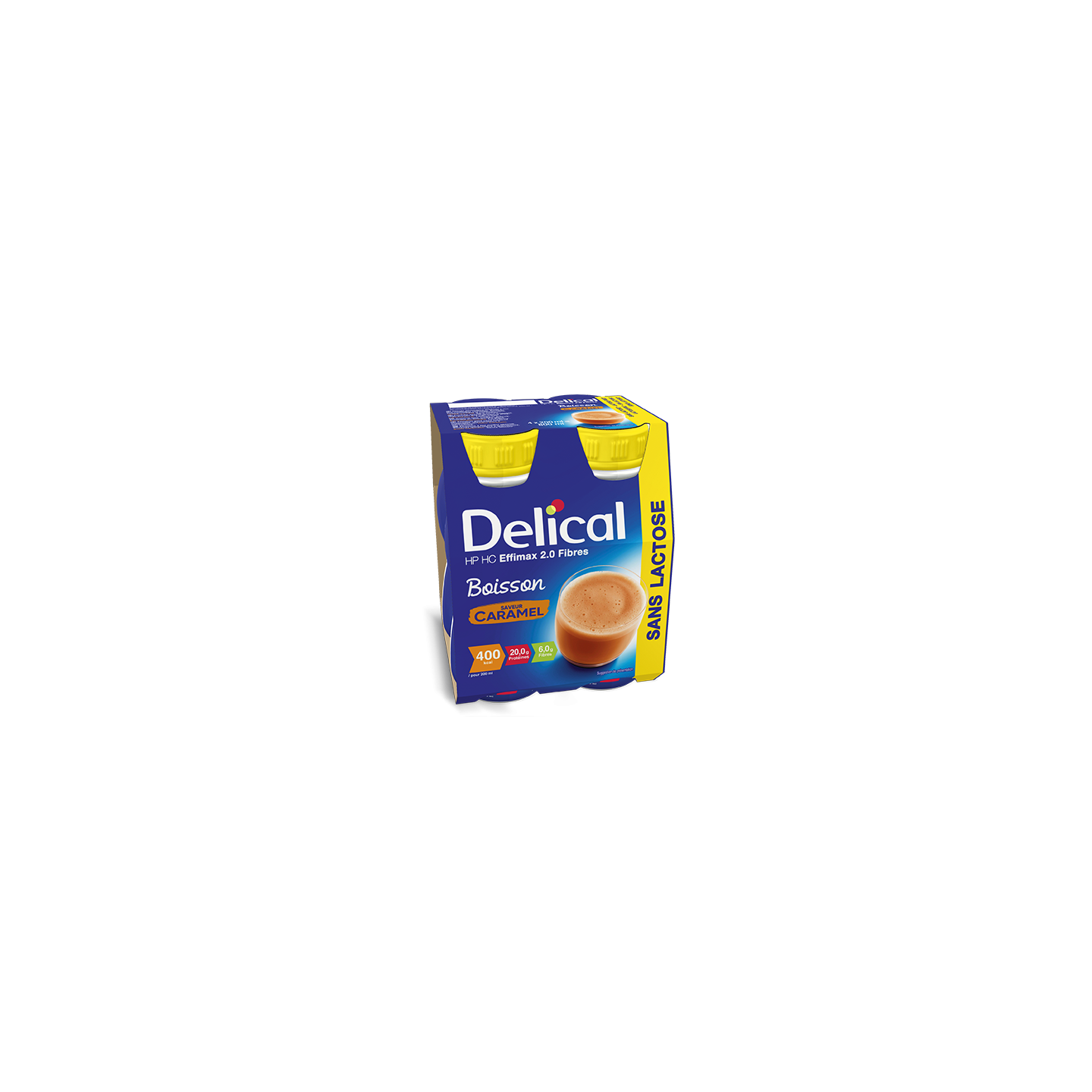 Delical Boisson HP/HC Effimax 2.0 Fibres sans lactose Caramel - 4x200ml
