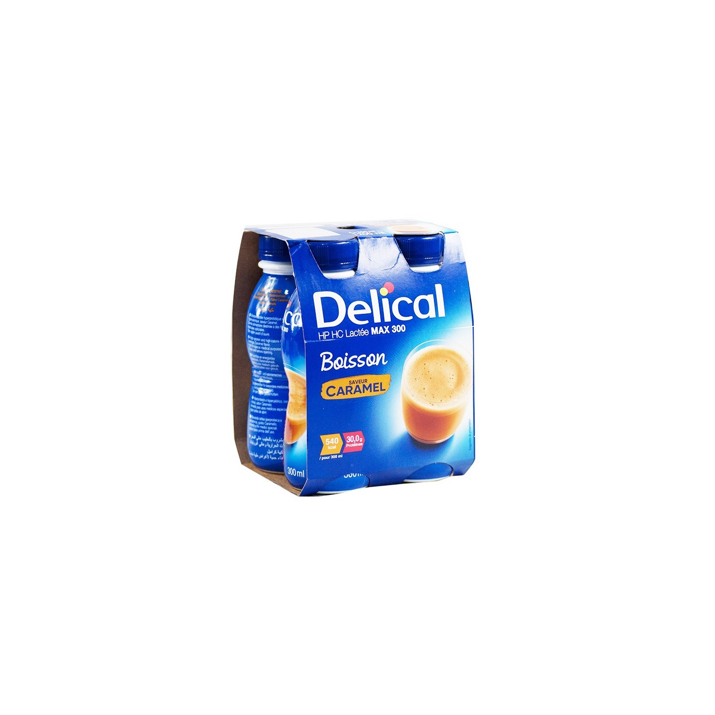 Delical Boisson HP/HC Lactée Max 300 Caramel - 4x300ml