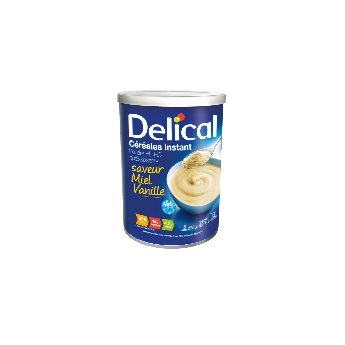 Delical Céréales Instant Miel-Vanille - 420g