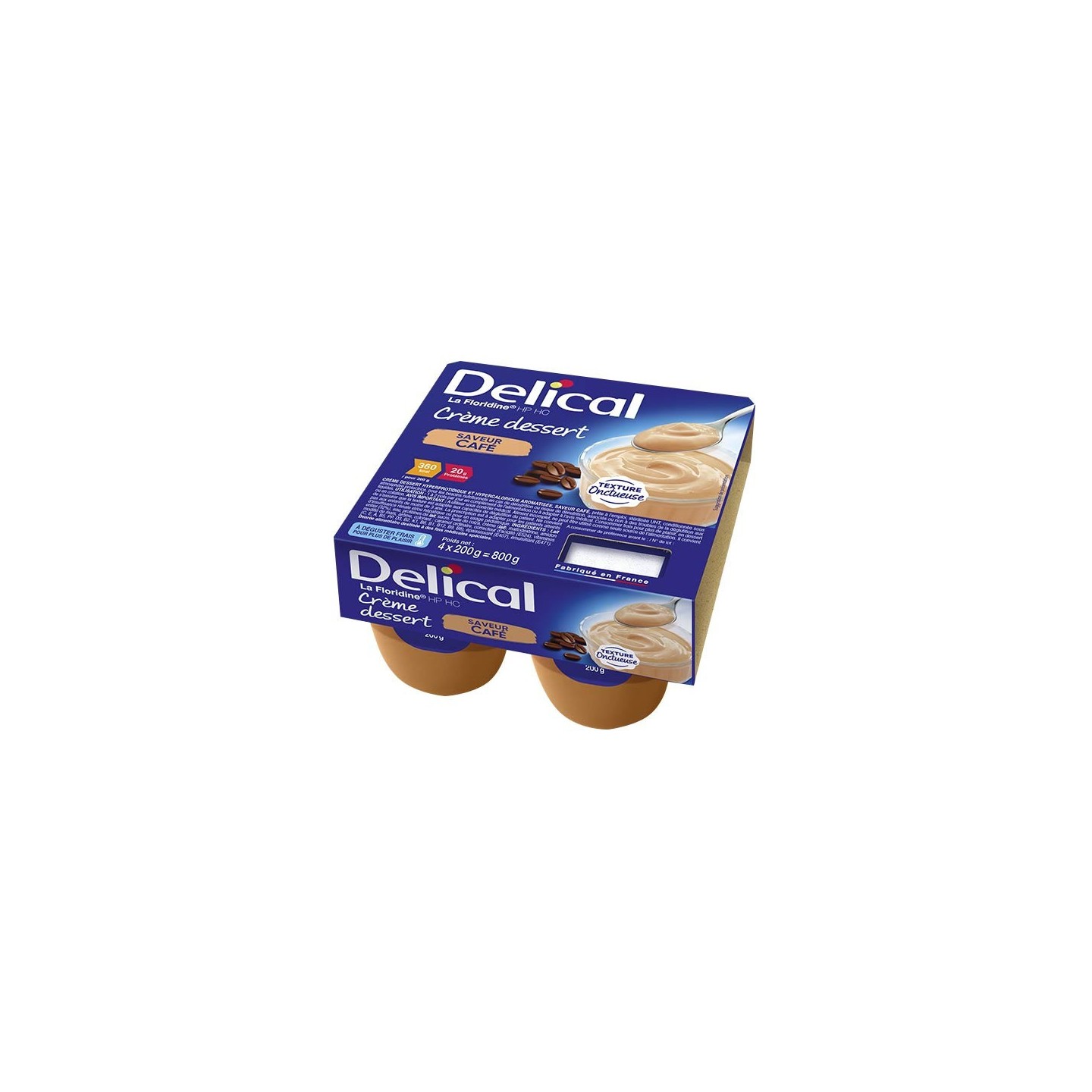 Delical Crème dessert HP/HC La Floridine Café - 4x200g