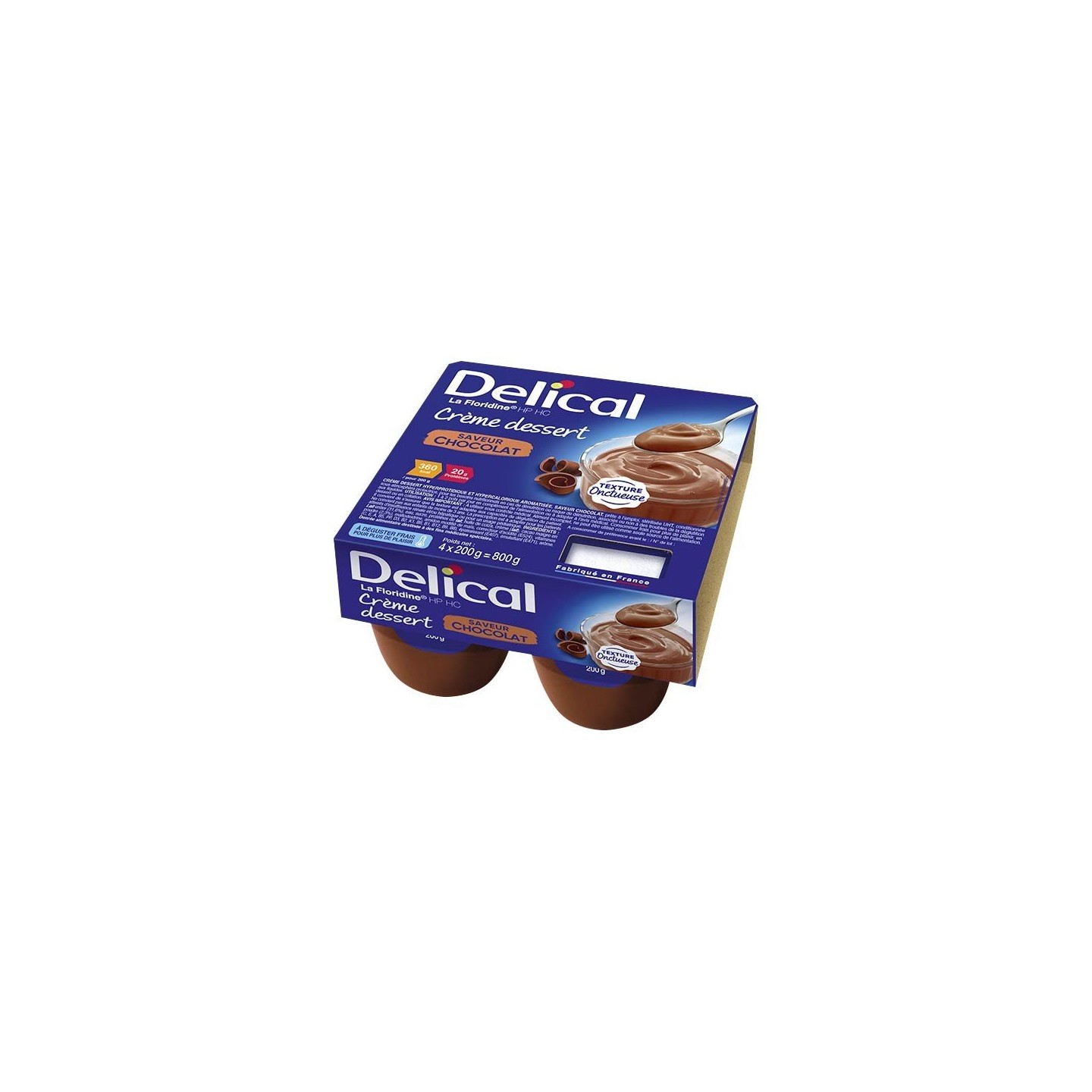 Delical Crème dessert HP/HC La Floridine Chocolat - 4x200g