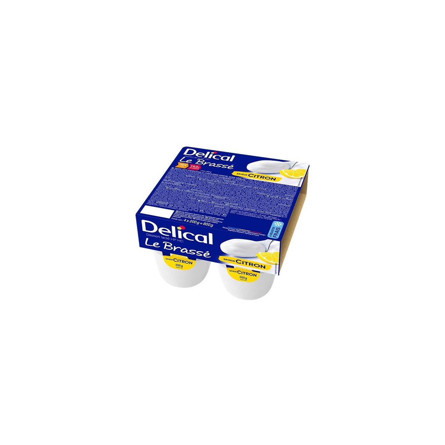 Delical Dessert Lacté HP/HC Le Brassé Citron - 4x200g