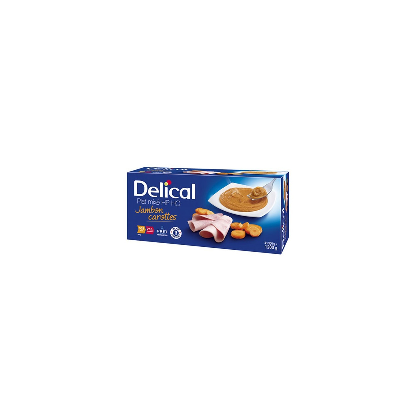 Delical Nutra'Mix HP/HC Jambon carottes - 4 x 300g