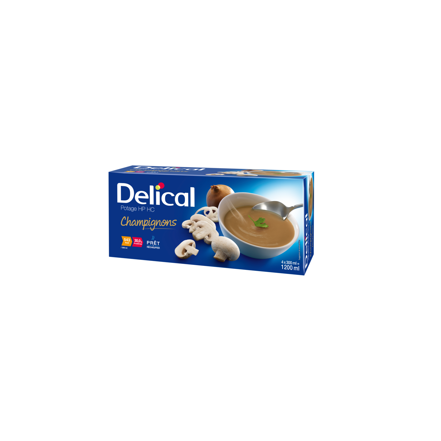 Delical Potage HP/HC Champignons - 4 x 200ml