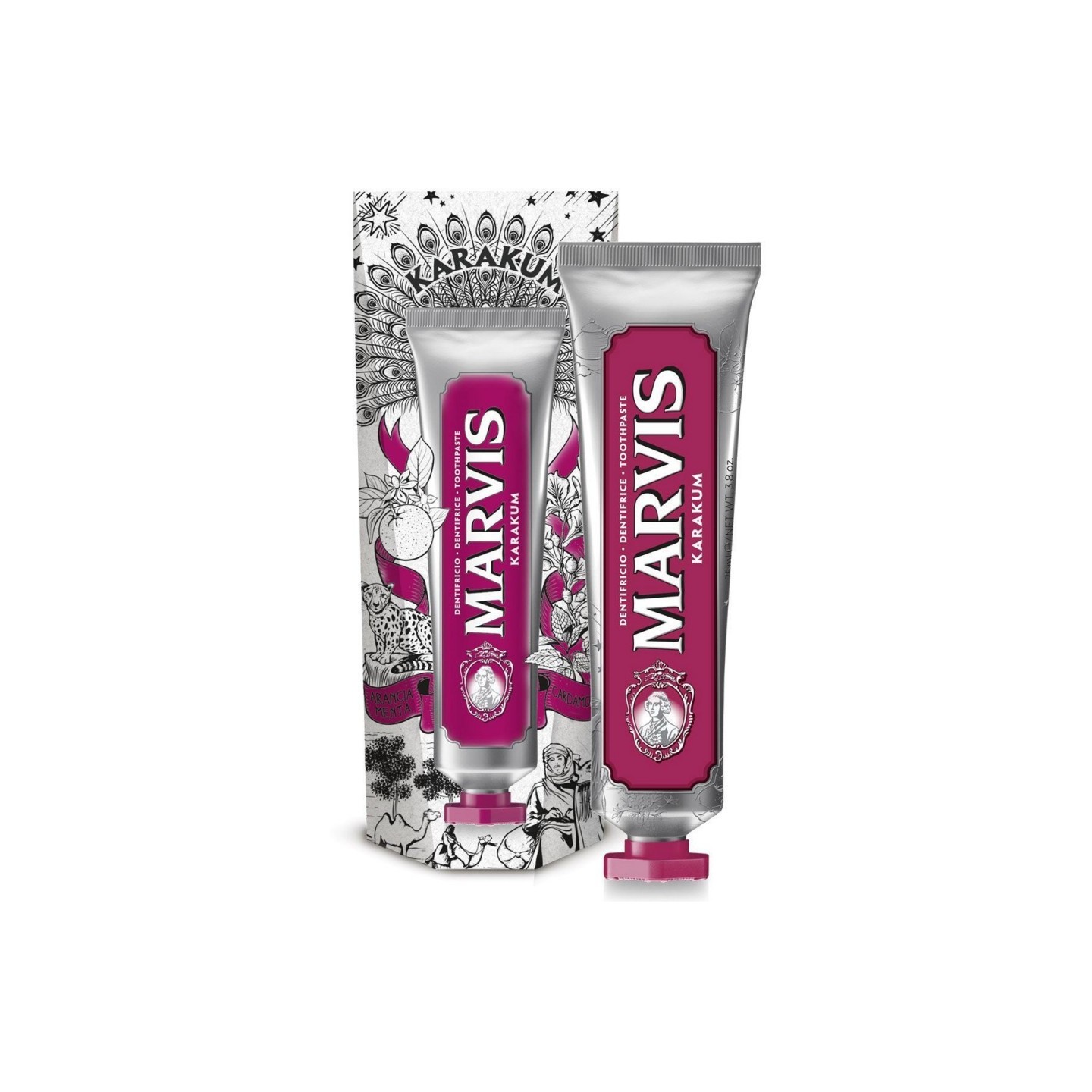 Marvis pâte dentifrice Karakum mauve orange-menthe 75 ml