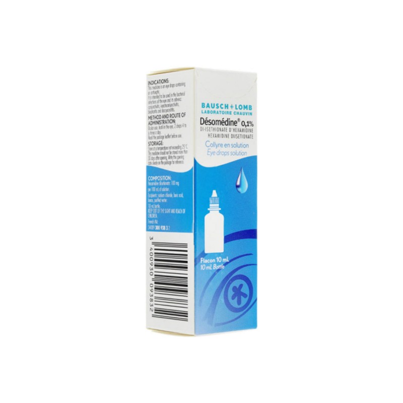 Pharmacie Bastille - Désomédine 0,1% collyre en solution 10ml