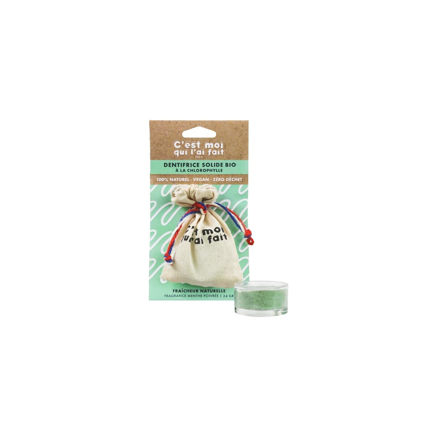 Dietworld Dentifrice solide Bio à la Chlorophylle - 25g