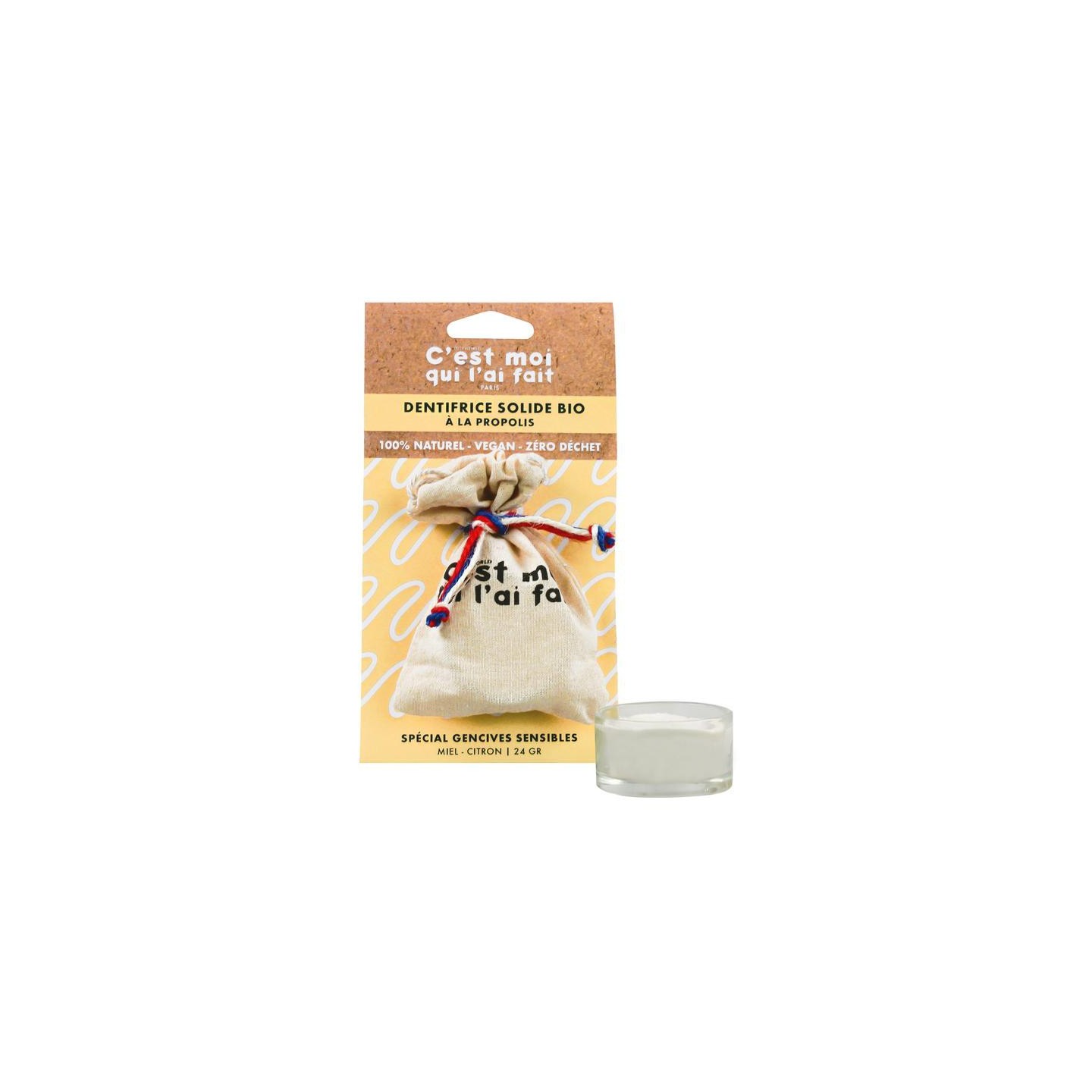 Dietworld Dentifrice solide Bio à la Propolis - 25g