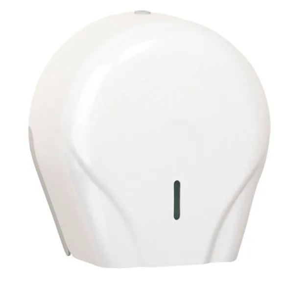 DISTRIBUTEUR PAPIER HYGIÉNIQUE EN PLASTIQUE BLANC