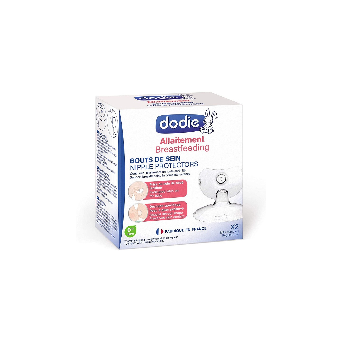 Dodie Allaitement 2 bouts de sein anatomiques - Taille standard