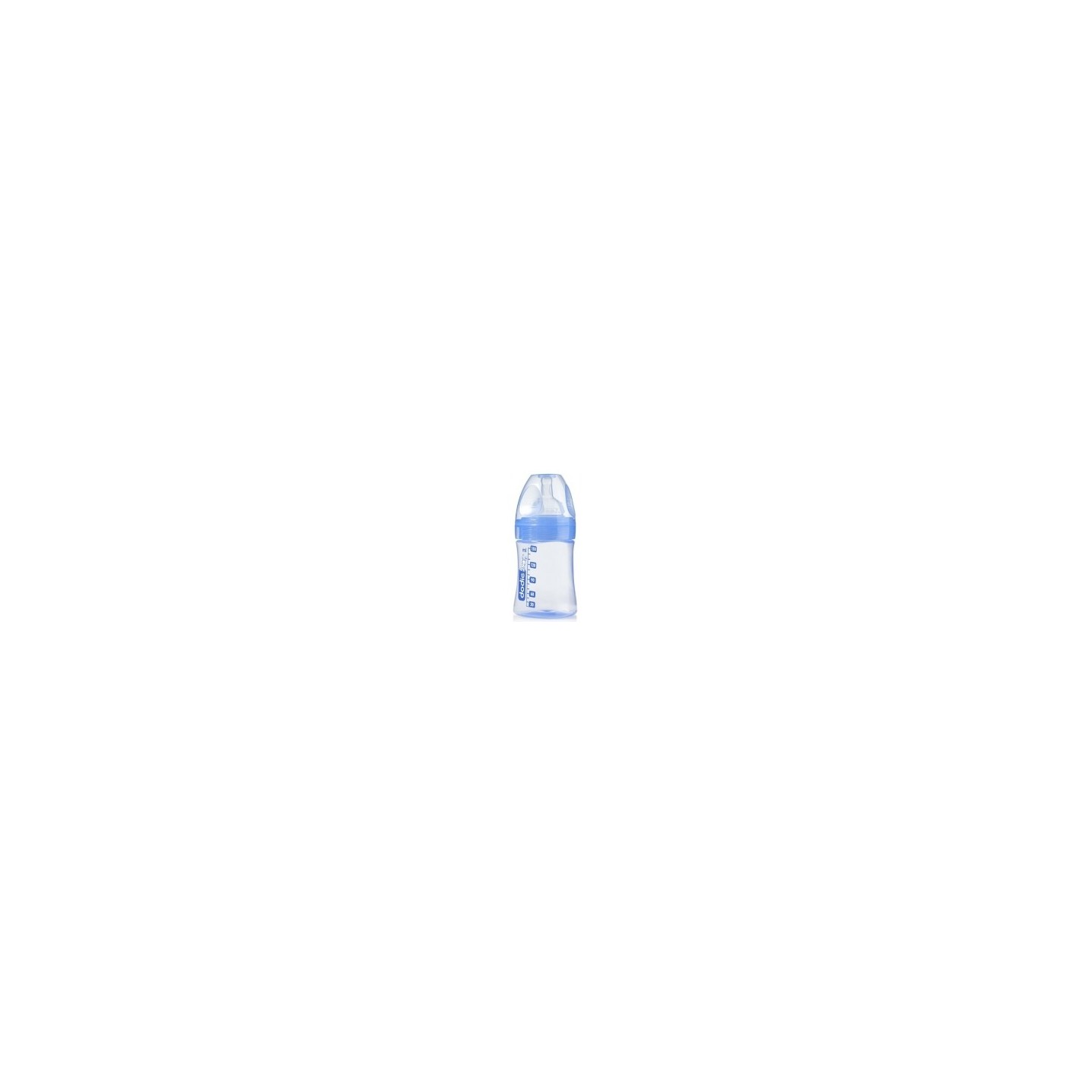 Dodie Biberon Initiation Bleu 150ml - tétine silicone