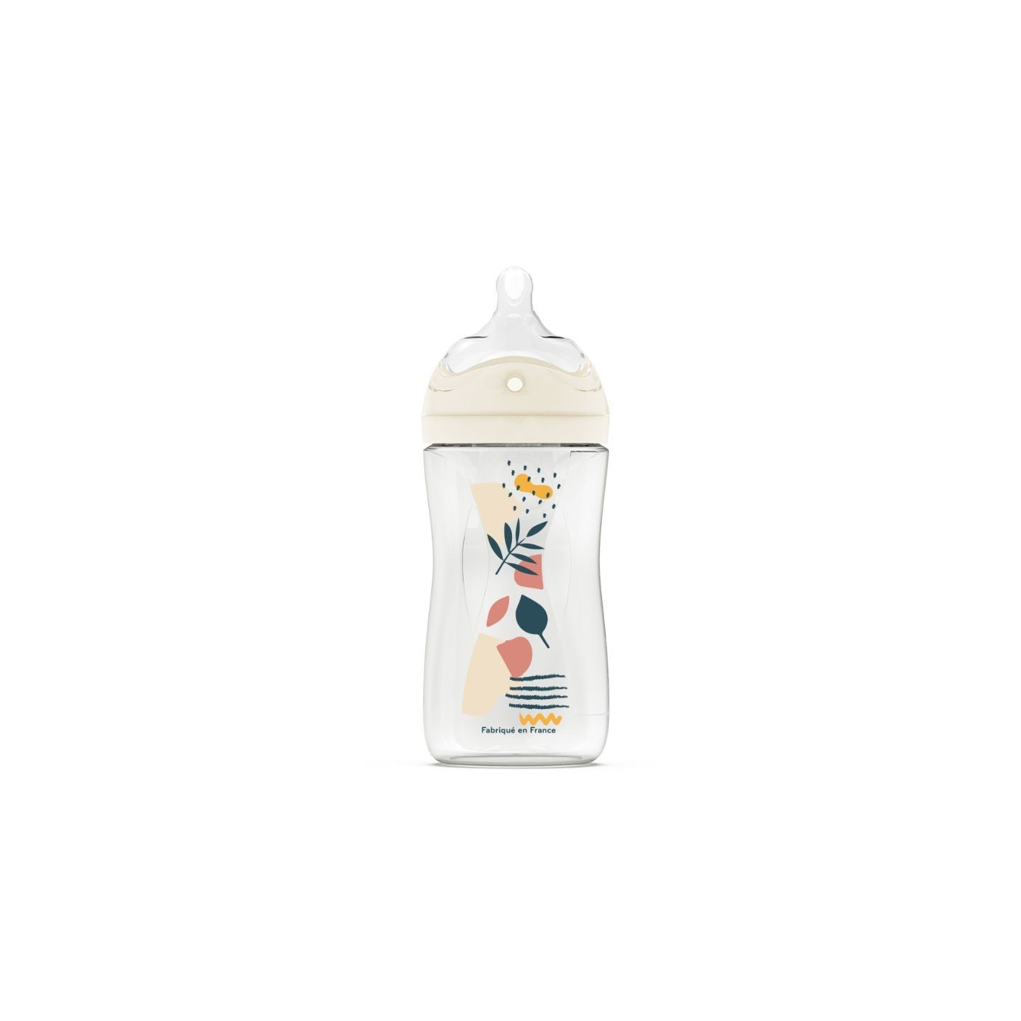 Dodie Biomimétisme Biberon avec tétine multi perforée anti-colique 0-6 mois débit 2 moyen - 270ml