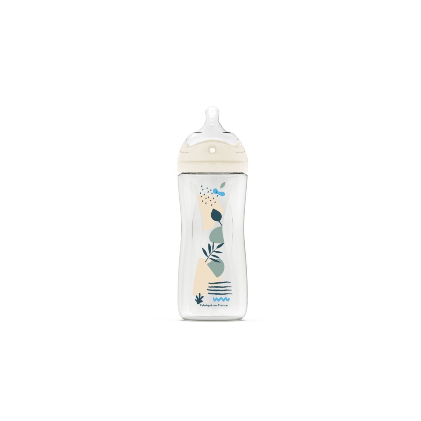 Dodie Biomimétisme Biberon avec tétine multi perforée anti-colique +6 mois débit 2 moyen - 330ml