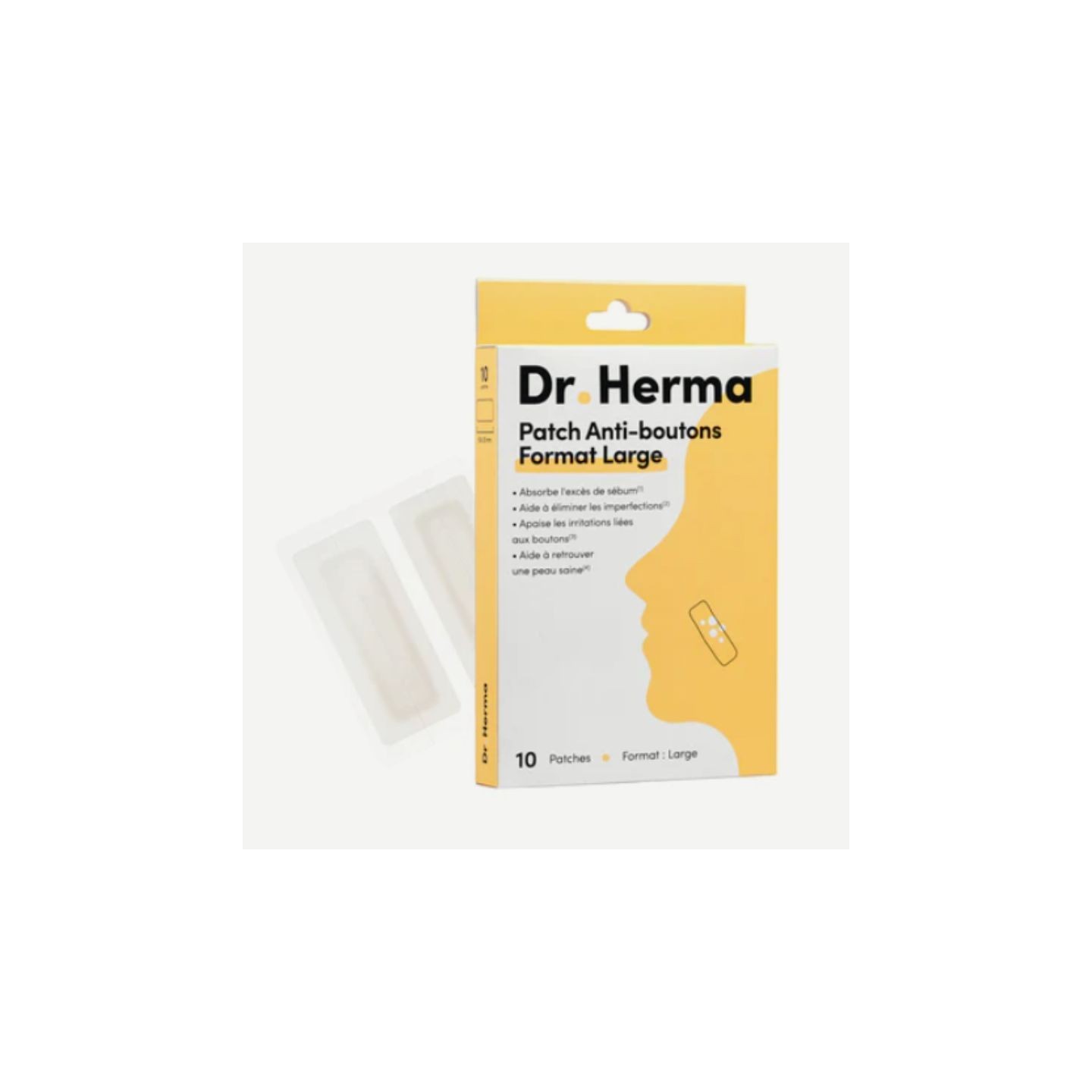 Dr. Herma Patch anti-bouton - Format large - 10 patchs