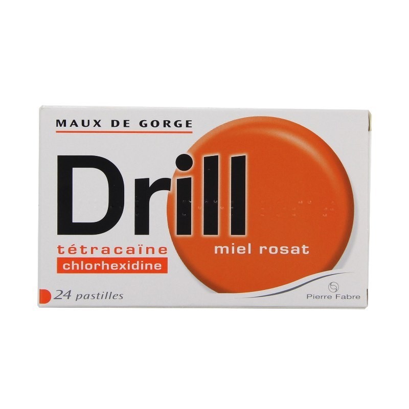 Pharmacie Bastille - Drill Miel Rosat 24 pastilles à sucer