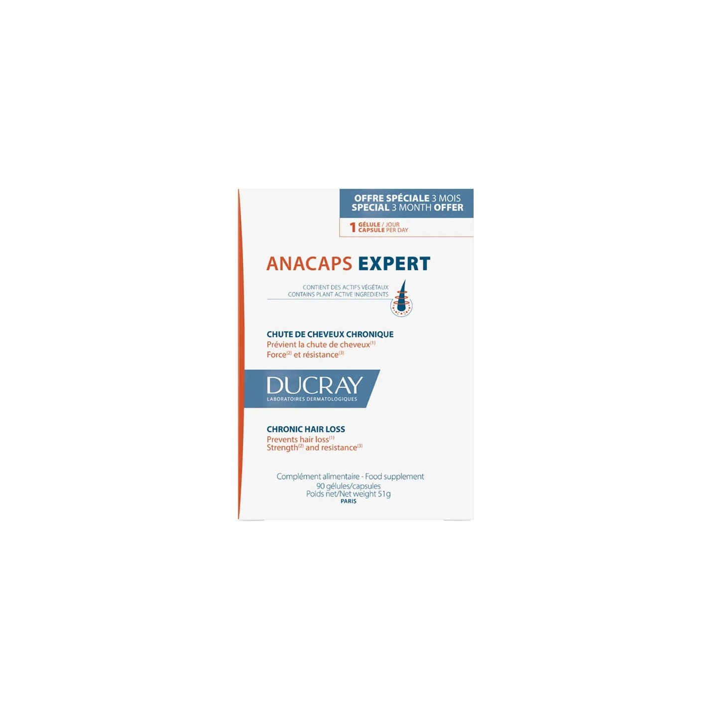 Ducray Anacaps Expert - 90 gélules