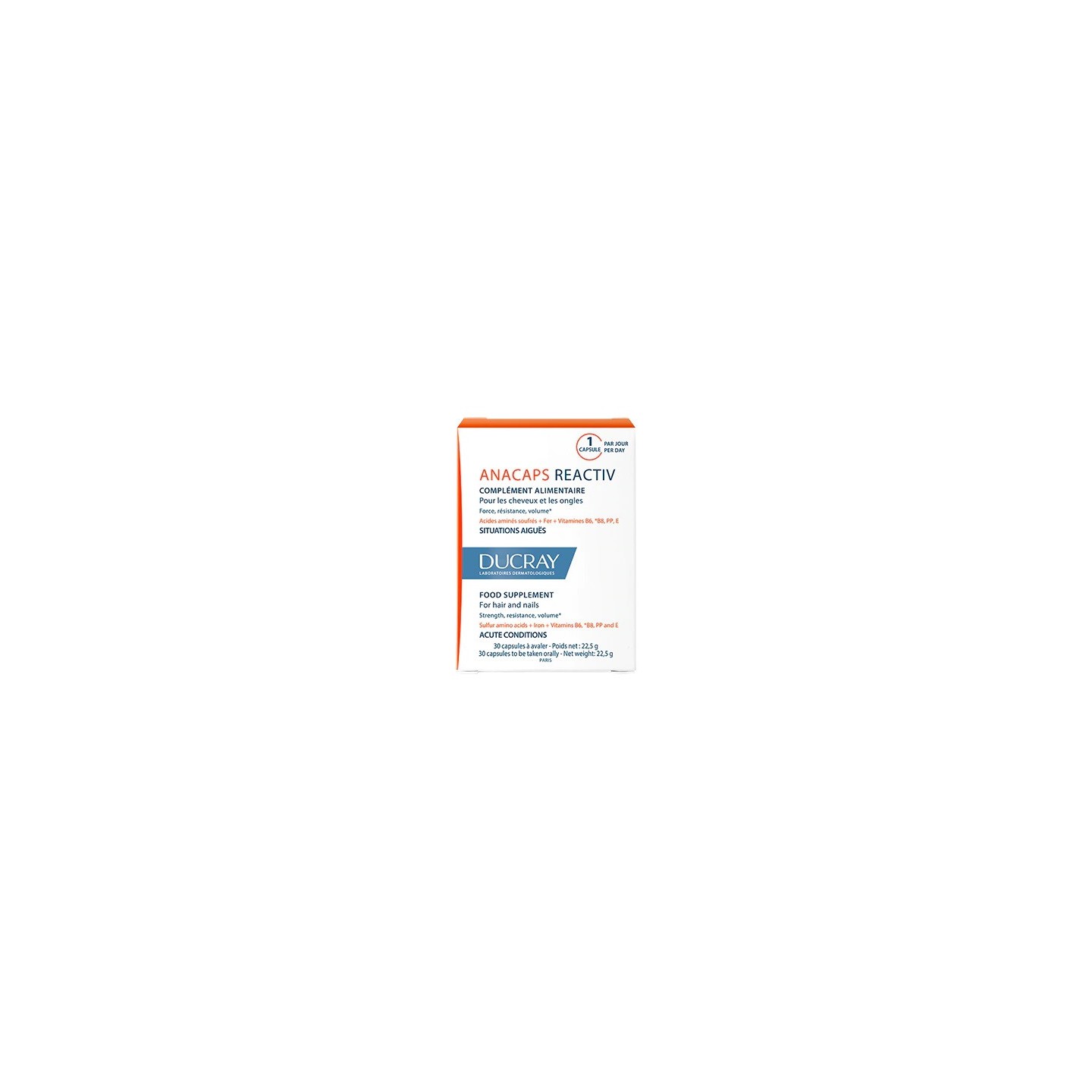 Ducray Anacaps Reactiv -30 comprimés