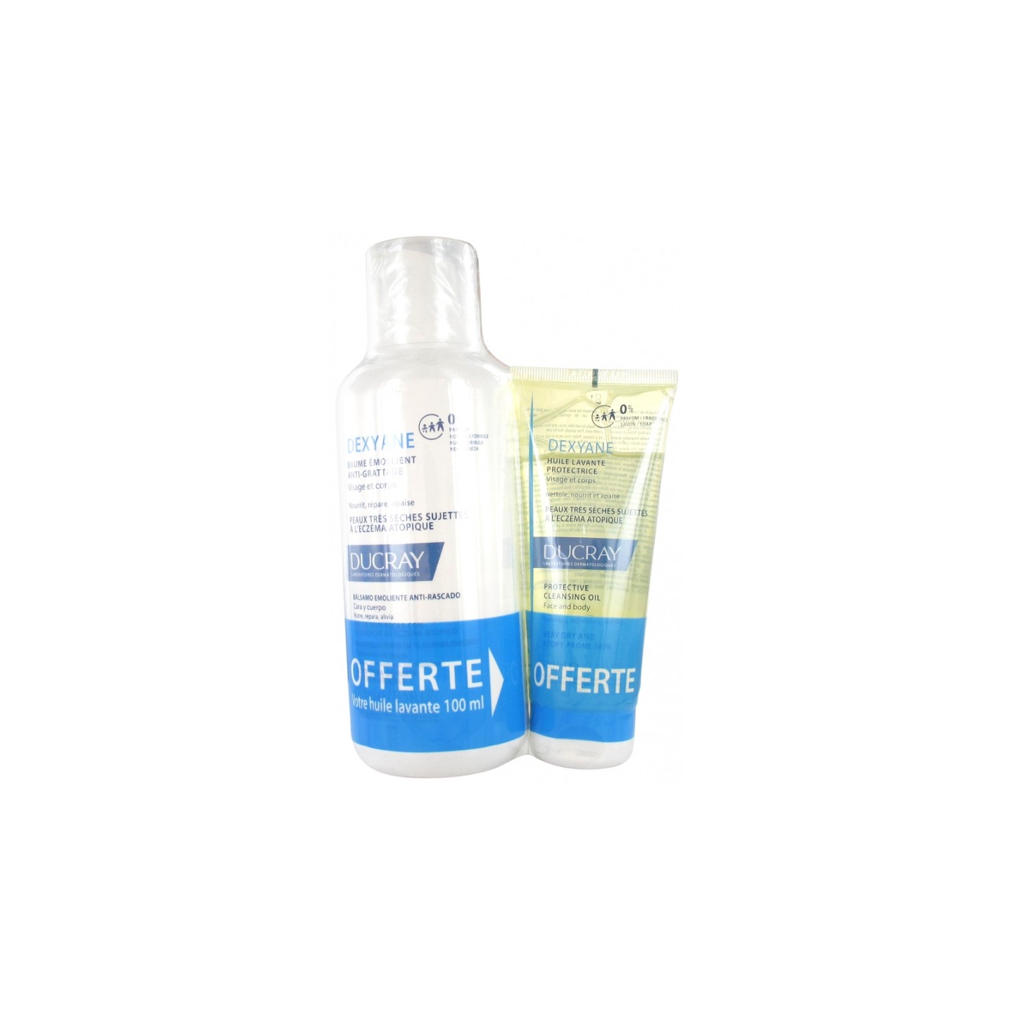 Ducray dexyane baume émollient 400 ml + 1 huile offerte
