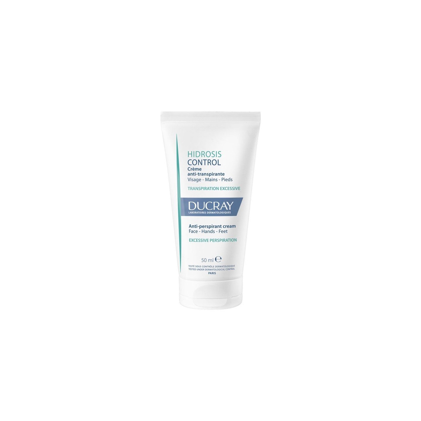 Ducray Hidrosis Control Crème anti-transpirante visage, mains et pieds - 50ml